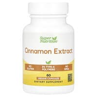Super Nutrition, シナモンエキス、ベジカプセル60粒（1粒あたり250mg）