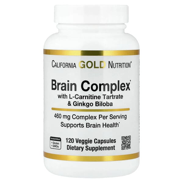 فوائد ginkgo biloba كبسولات مع أفضل سعر على موقع اي هيرب 2 California Gold Nutrition, Brain Complex with L-Carnitine, Ginkgo Biloba, Phosphatidylserine, and Choline, 120 Veggie Capsules