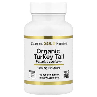 California Gold Nutrition, Organic Versicolor, 60 Vegetarian Capsules (0.5 g per capsule)