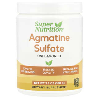 Super Nutrition, Sulfato de agmatina, Sin sabor, 100 g (3,5 oz)