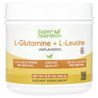 BCAA + Glutamine, Unflavored, 14.4 oz (409 g)