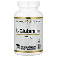 California Gold Nutrition, L-глютамин, 750 мг, 120 растительных капсул