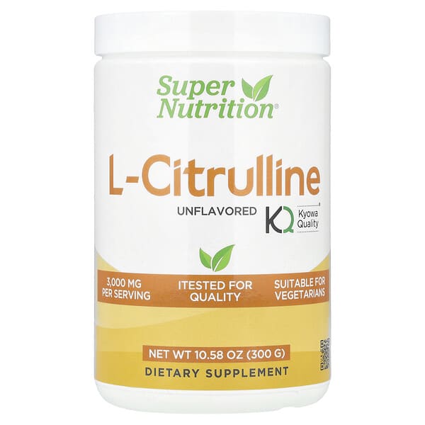 Super Nutrition L-Citrulline, Unflavored, 10.58 oz (300 g)