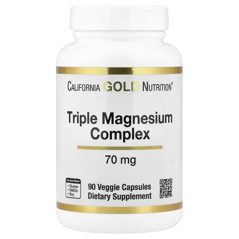 Complex triplu de magneziu, 70 mg , 90 de capsule vegetale