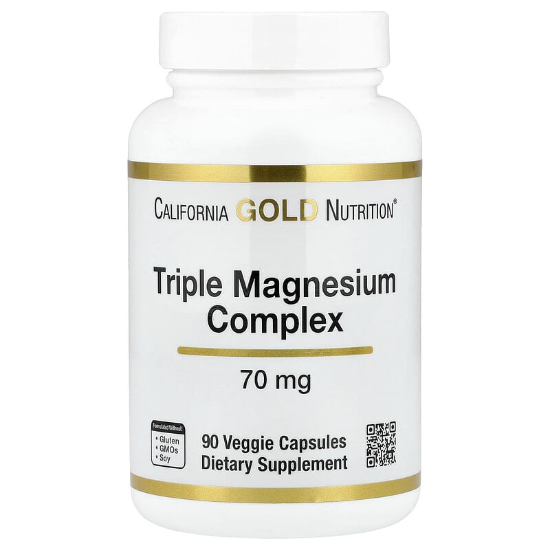 トリプルマグネシウムコンプレックス、70mg、ベジカプセル90粒