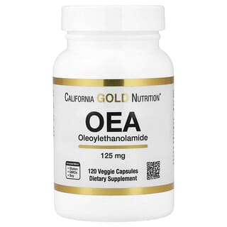 California Gold Nutrition, OEA Oleoylethanolamide, 125 mg, 120 Veggie Capsules