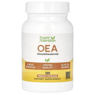 Super Nutrition, OЭA (олеоилэтаноламид), 125 мг, 120 растительных капсул