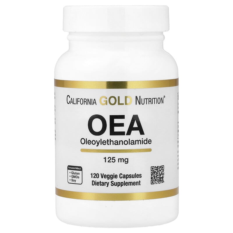 OEA Oleoylethanolamide, 125 mg, 120 Veggie Capsules