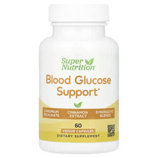 Super Nutrition, Blood Glucose Support, 60 Veggie Capsules