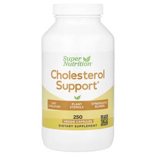 Super Nutrition, Cholesterol Support, Ergänzungsmittel zur Unterstützung des Cholesterolspiegels, 250 pflanzliche Kapseln