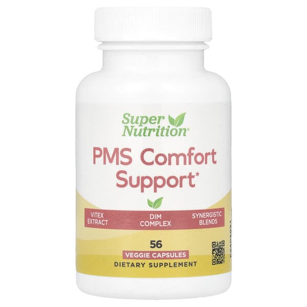 Super Nutrition, PMS Comfort Support, 56 Veggie Capsules