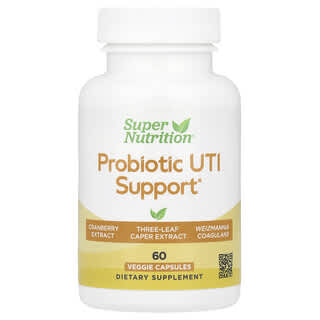 Super Nutrition, Soutien probiotique UTI, 60 capsules végétariennes