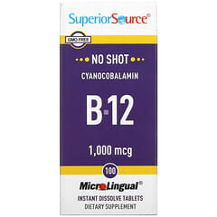 Superior Source, Cyanocobalamin B12, 1.000 mcg, 100 MicroLingual Sofortschmelztabletten