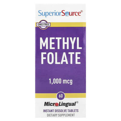Superior Source, Methylfolate, 1,000 mcg, 60 Instant Dissolve Tablets