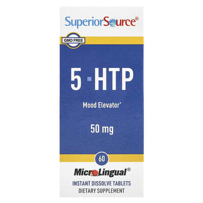 Superior Source, 5-HTP, 50 mg, 60 MicroLingual Instant Dissolve Tablets
