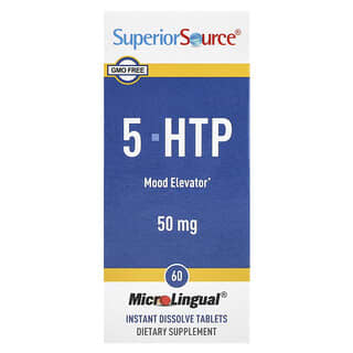 Superior Source, 5-HTP, 50 mg, 60 comprimés à Dissolution Instantanée MicroLingual