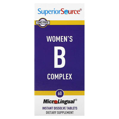 Superior Source, Women's Vitamin B Complex, 60 MicroLingual Instant Tablets