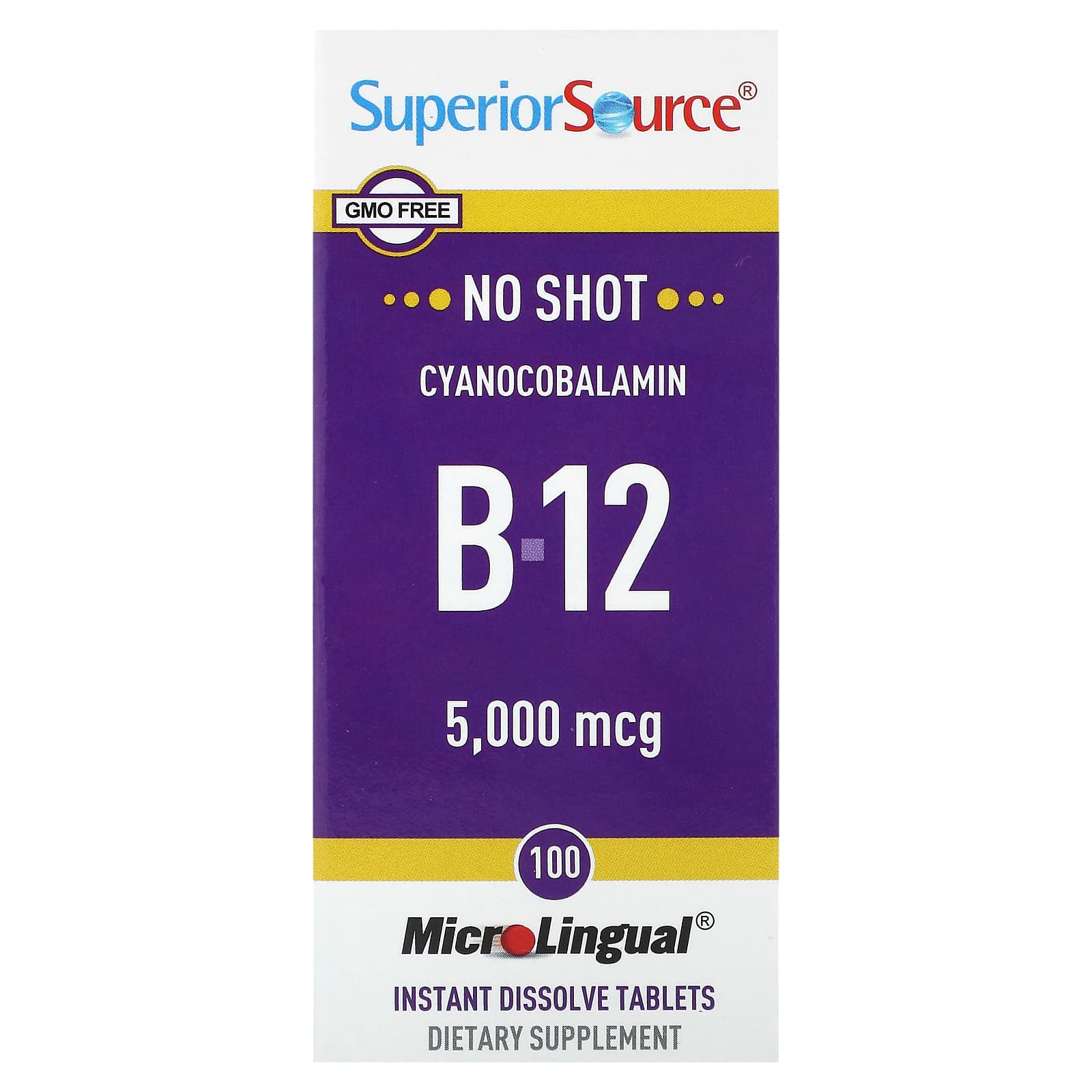 b12 injection 5000 mcg B-12 (Cyanocobalamin), 5,000 mcg, 100 MicroLingual Instant Dissolve Tablets