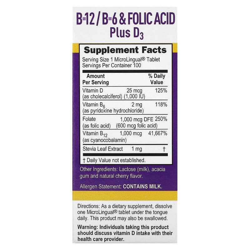 b12 injections and folic acid tablets Bronson Vitamin B Complex Tablets, Includes B1, B2, B3, B6, Folic Acid, B12,  Biotin