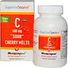 C "Sour" Cherry Melts, Sugar Free, 500 mg, 90 MicroLingual Instant Dissolve Melts
