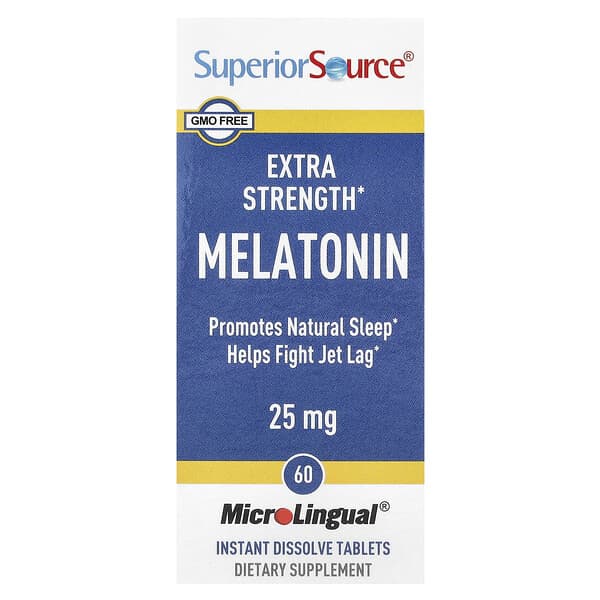 Melatonin, 25 mg, 60 MicroLingual® Instant Dissolve Tablets