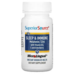 Superior Source, Sleep & Immune, 90 MicroLingual Instant Dissolve Melts
