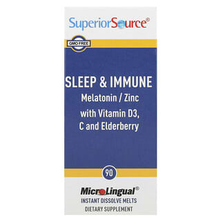 Superior Source, Sommeil et système immunitaire, 90 fondants à dissolution instantanée MicroLingual