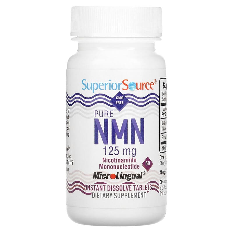 高純度NMN（ニコチンアミドモノヌクレオチド）、125mg、溶けやすい ...