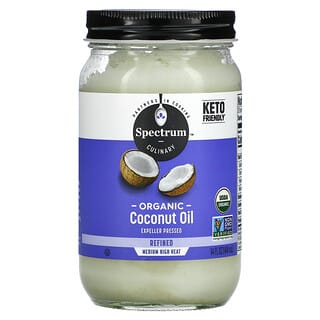 Spectrum Culinary, 유기농 코코넛 오일, 정제, 14 fl oz (414 ml)