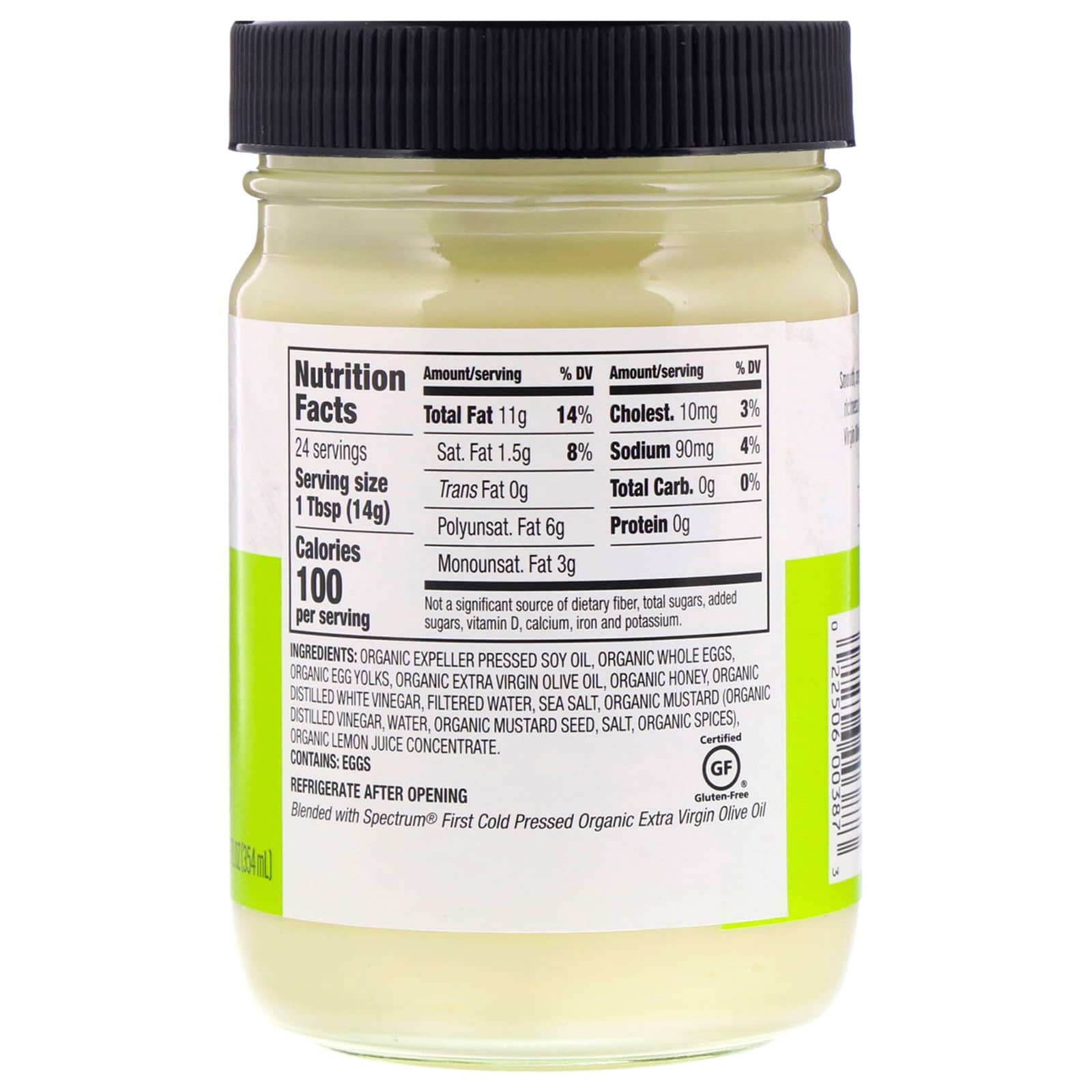 Spectrum Culinary, Organic Mayonnaise with Extra Virgin Olive Oil, 12 ...