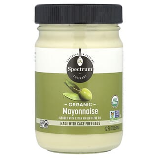 Spectrum Culinary, Organic Mayonnaise Blended With Extra Virgin Olive Oil, 12 fl oz (354 ml)