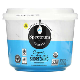 Spectrum Culinary, Organic All-Vegetable Shortening, 1 lb 8 oz (680 g)