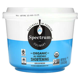 Spectrum Culinary, Organic All-Vegetable Shortening, 24 oz (680 g)