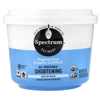Spectrum Culinary, Organické all-zeleninové zkrácení, 24 oz (680 g)