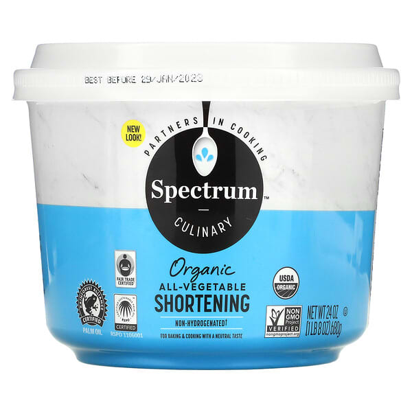 Spectrum Culinary, 全て有機野菜のショートニング, 24オンス (680 g)