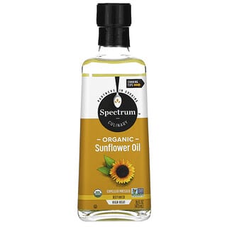 Spectrum Culinary, Organic High Heat Sunflower Oil, Refined, 16 fl oz (473 ml)