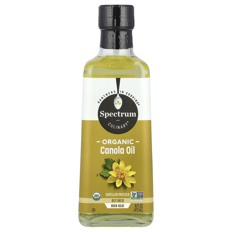 Organic Canola Oil, Expeller Pressed, Refined, 16 fl oz (473 ml)