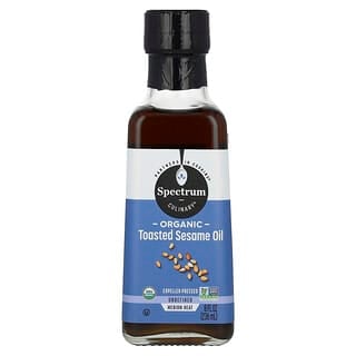 Spectrum Culinary, Organic Toasted Sesame Oil, Unrefined, 8 fl oz (236 ml)