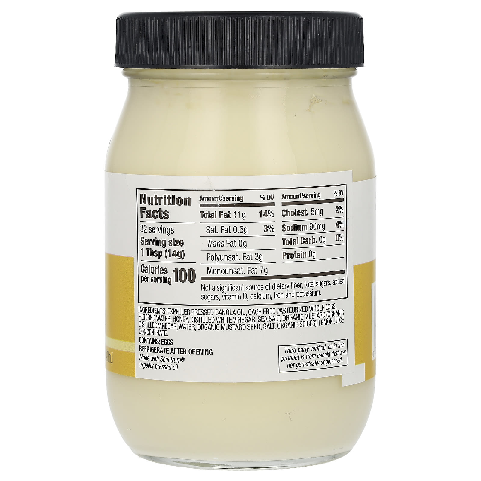 Spectrum Culinary, Canola Mayonnaise, 16 fl oz (473 ml)