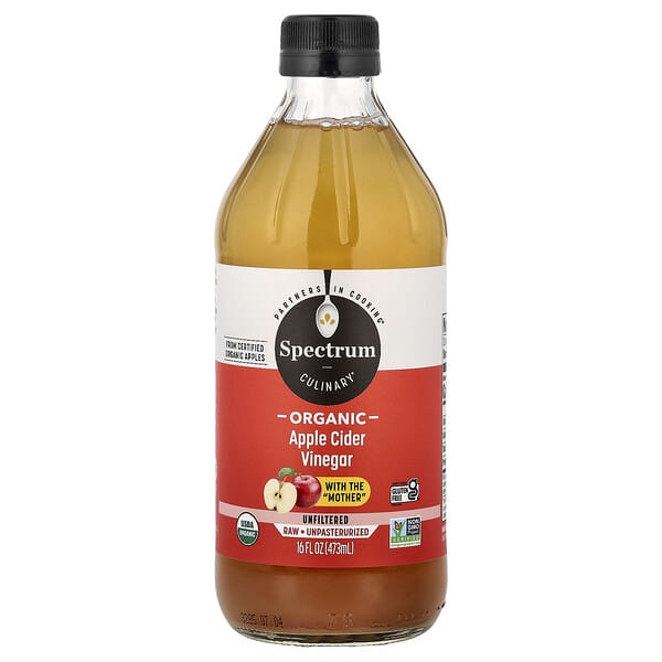 Spectrum Culinary, 有機蘋果醋，未過濾，16 液量盎司（473 毫升）