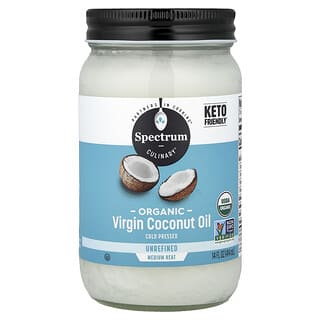 Spectrum Culinary, Ulei virgin organic de nucă de cocos, nerafinat, 14 fl oz (414 ml)