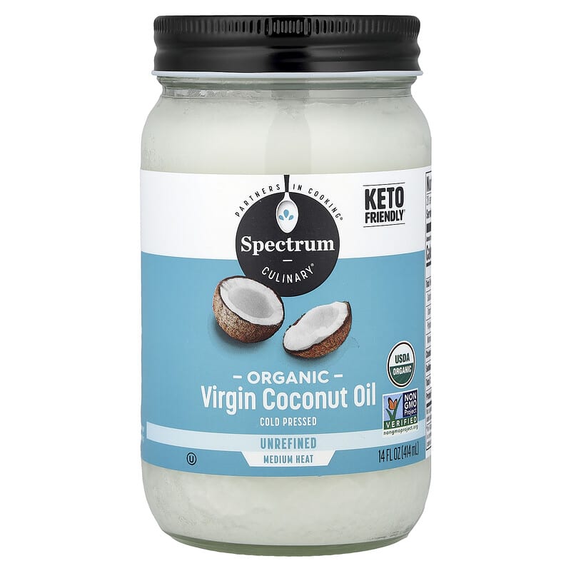 オーガニック バージン ココナッツオイル、未精製、414ml（14液量オンス）