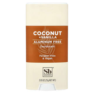 Soapbox, Desodorante Sem Alumínio, Coco e Baunilha, 75 g (2,65 oz)