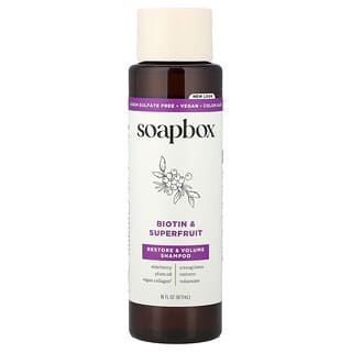 Soapbox, Restore & Volume Shampoo, Biotin & Superfruit, 16 fl oz (473 ml)