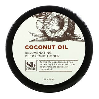 Soapbox, 煥活深層護髮素，椰子油，12 液量盎司（354 毫升）