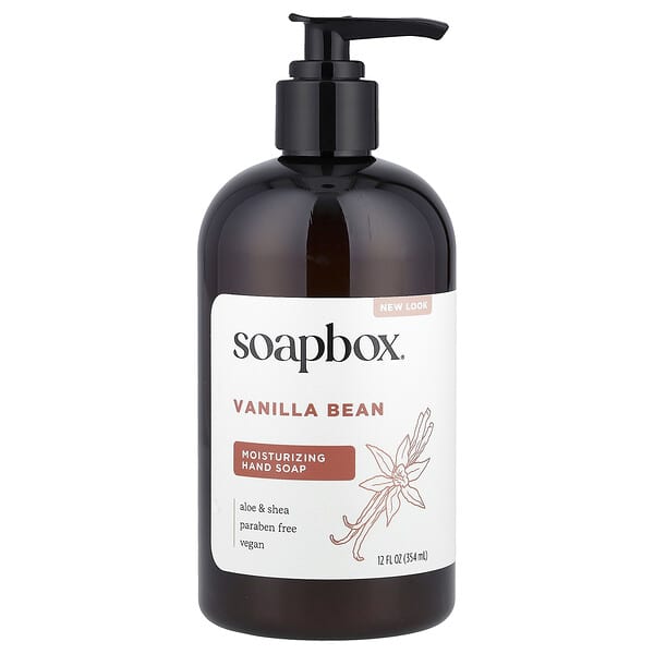 Soapbox, 모이스처라이징 핸드 솝, 바닐라 빈, 354ml(12fl oz)