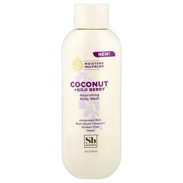 Soapbox, 너리싱 바디 워시, 코코넛 + 구기자 베리, 591ml(20fl oz)