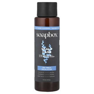 Soapbox, Hoofdhuidverzorging 2-in-1 shampoo + conditioner, tea tree & eucalyptus, 16 fl oz (473 ml)