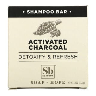Soapbox, Barra de Shampoo, Carvão Ativado, 1 Barra