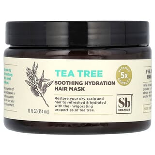 Soapbox, Masque capillaire hydratant apaisant, Tea tree, 354 ml